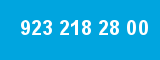 923 218 28 00
